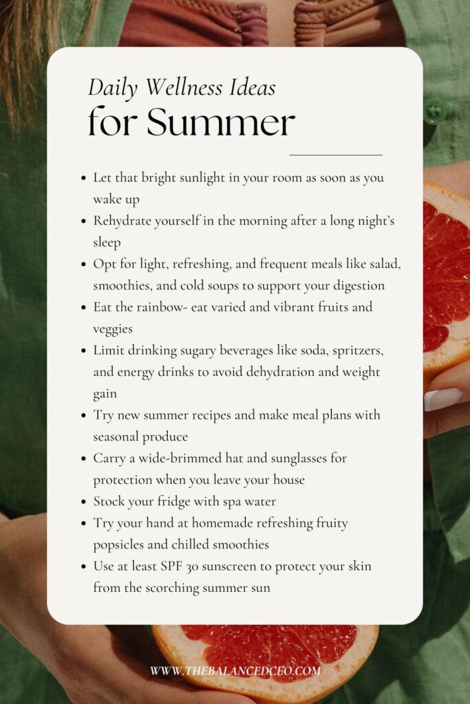 Summer Wellness Ideas