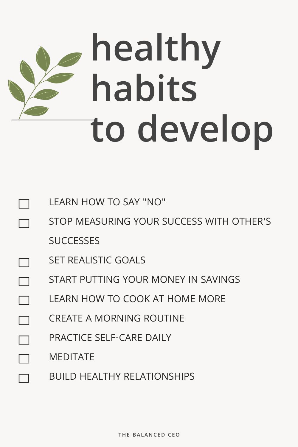 Healthy Habits to Develop in Your 20's