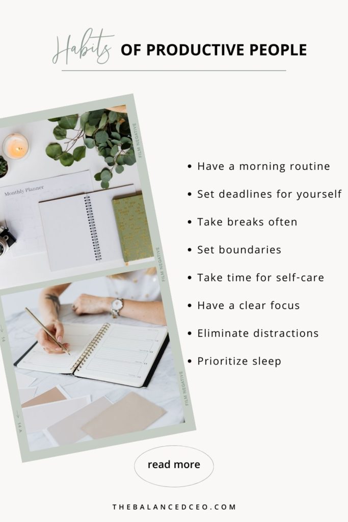 10 Habits of People Who Are Always Productive - The Balanced CEO