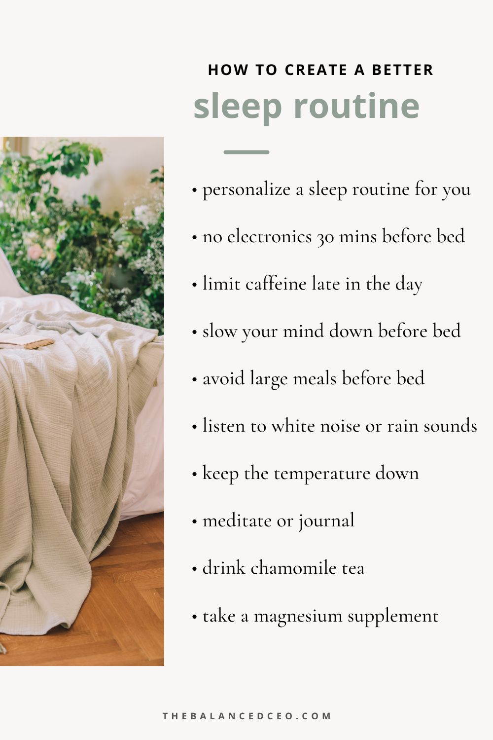 How to Create a Better Sleep Routine