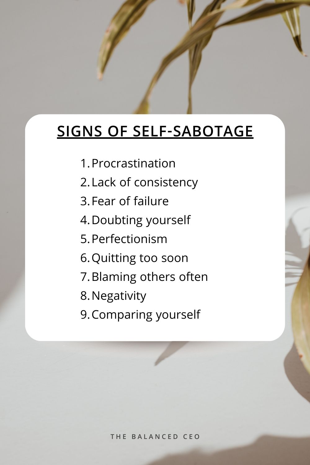 How to Recognize and Stop Self-Sabotaging Yourself