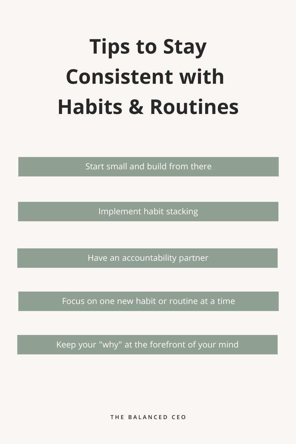 Tips to Stay Consistent with Habits and Routines
