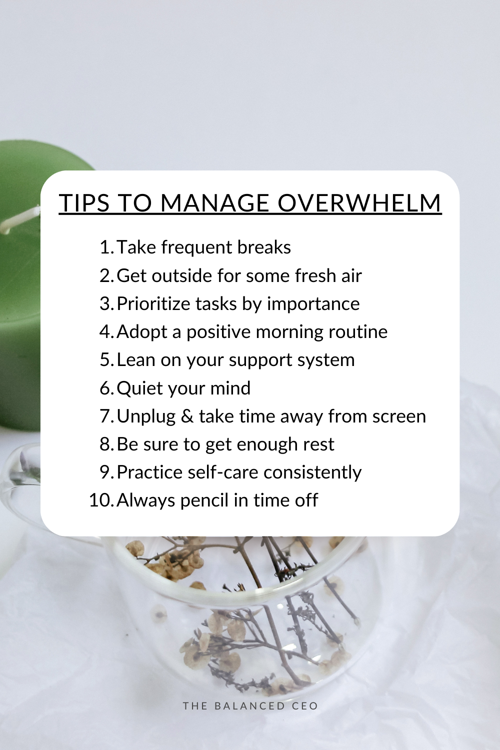 Tips to Manage Overwhelm