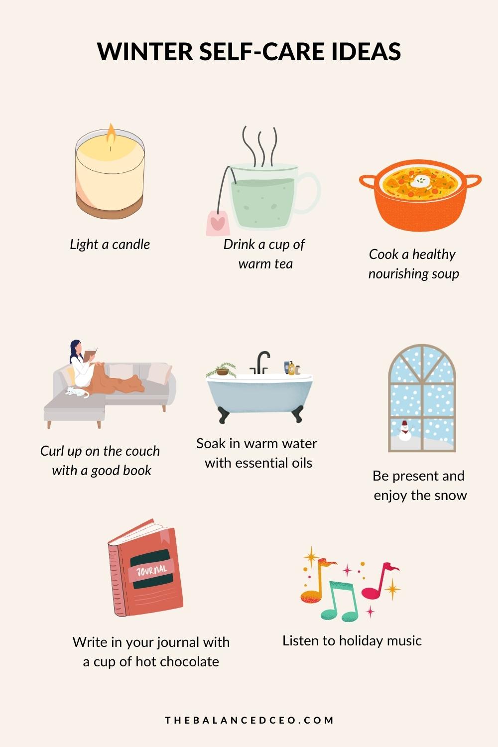 Mindful Winter Self-Care Ideas to Balance Your Life - The Balanced CEO