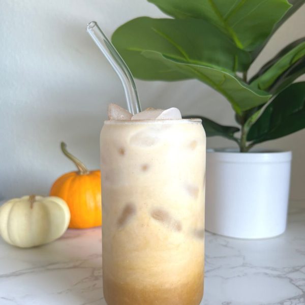 Simple and Healthier Iced Pumpkin Spice Latte