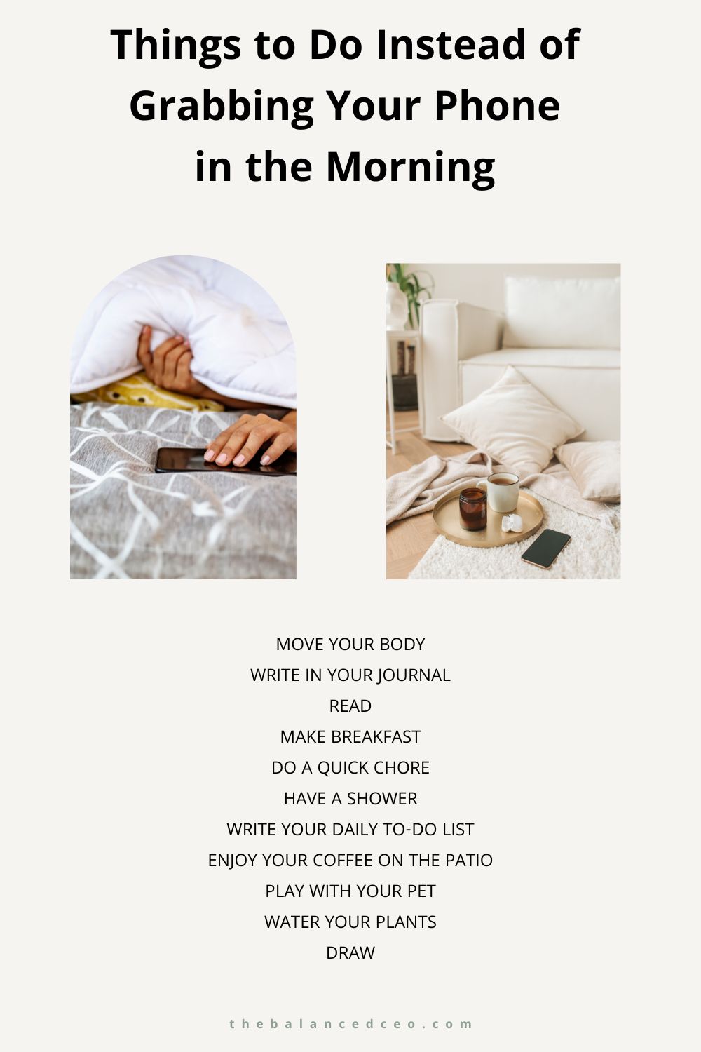 Things to Do in the Morning Instead of Grabbing Your Phone