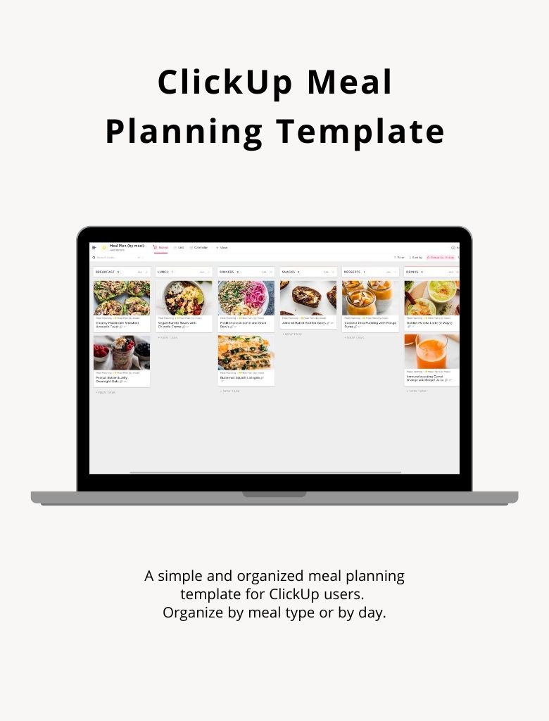 ClickUp Meal Planning Template
