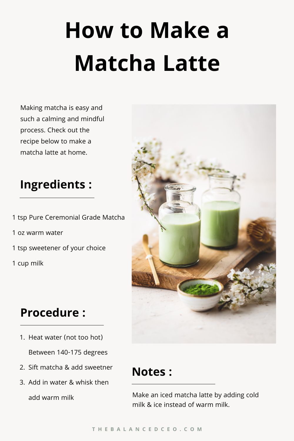 How to Make Matcha Latte at Home