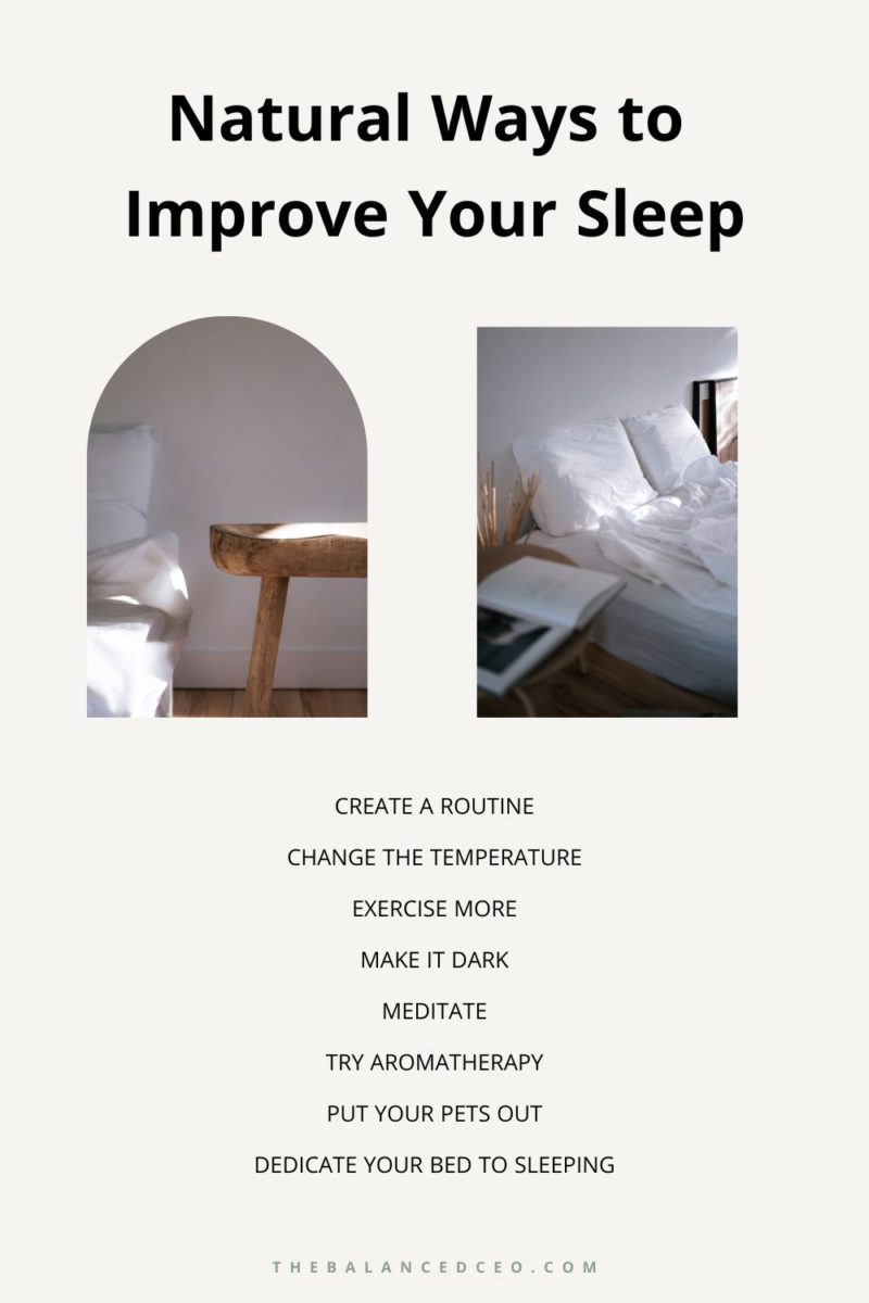 8 Natural Ways to Improve Your Sleep - The Balanced CEO