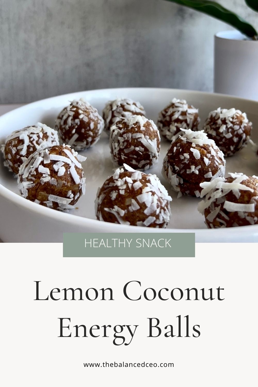 Lemon Coconut Energy Balls