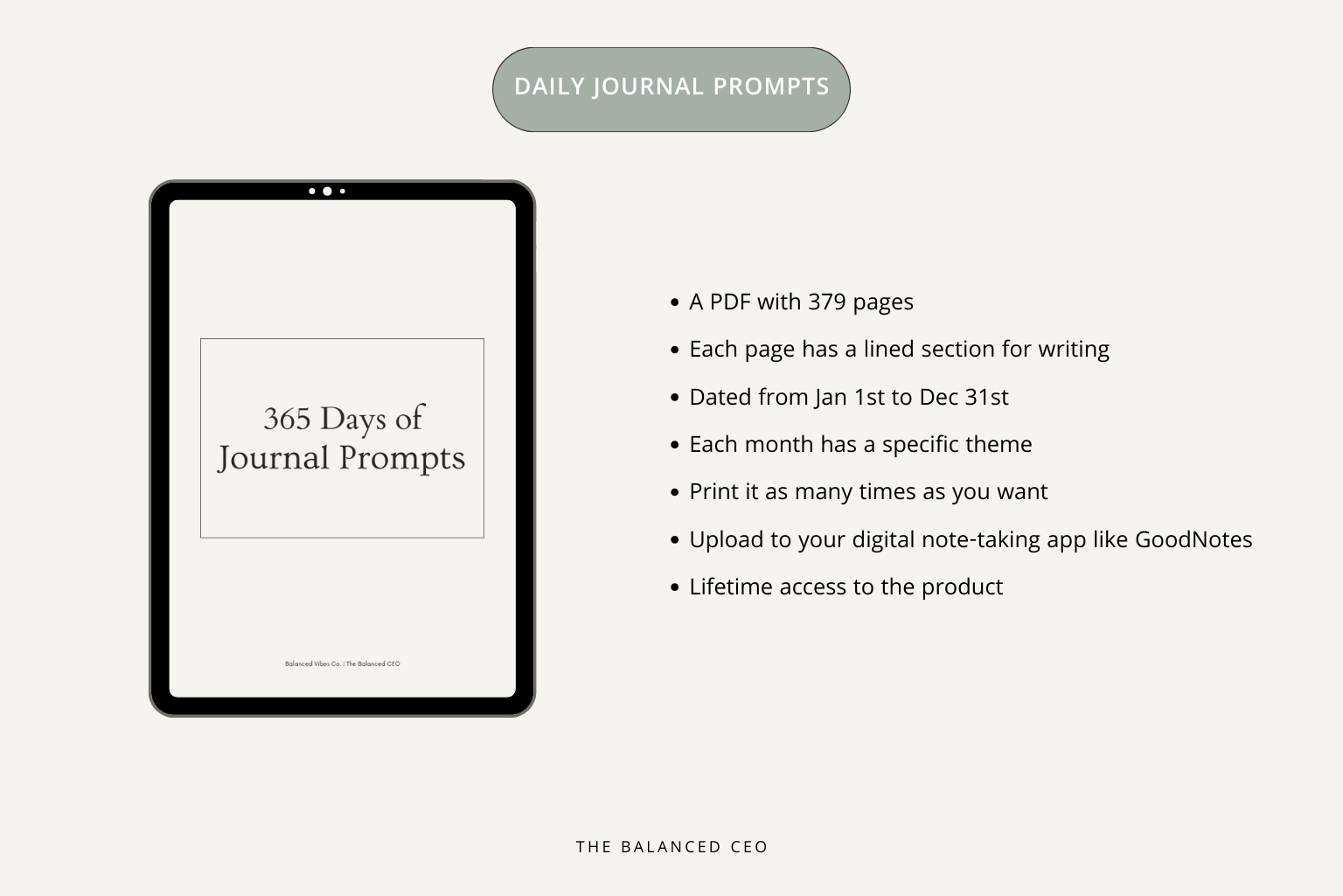 Daily journal prompts