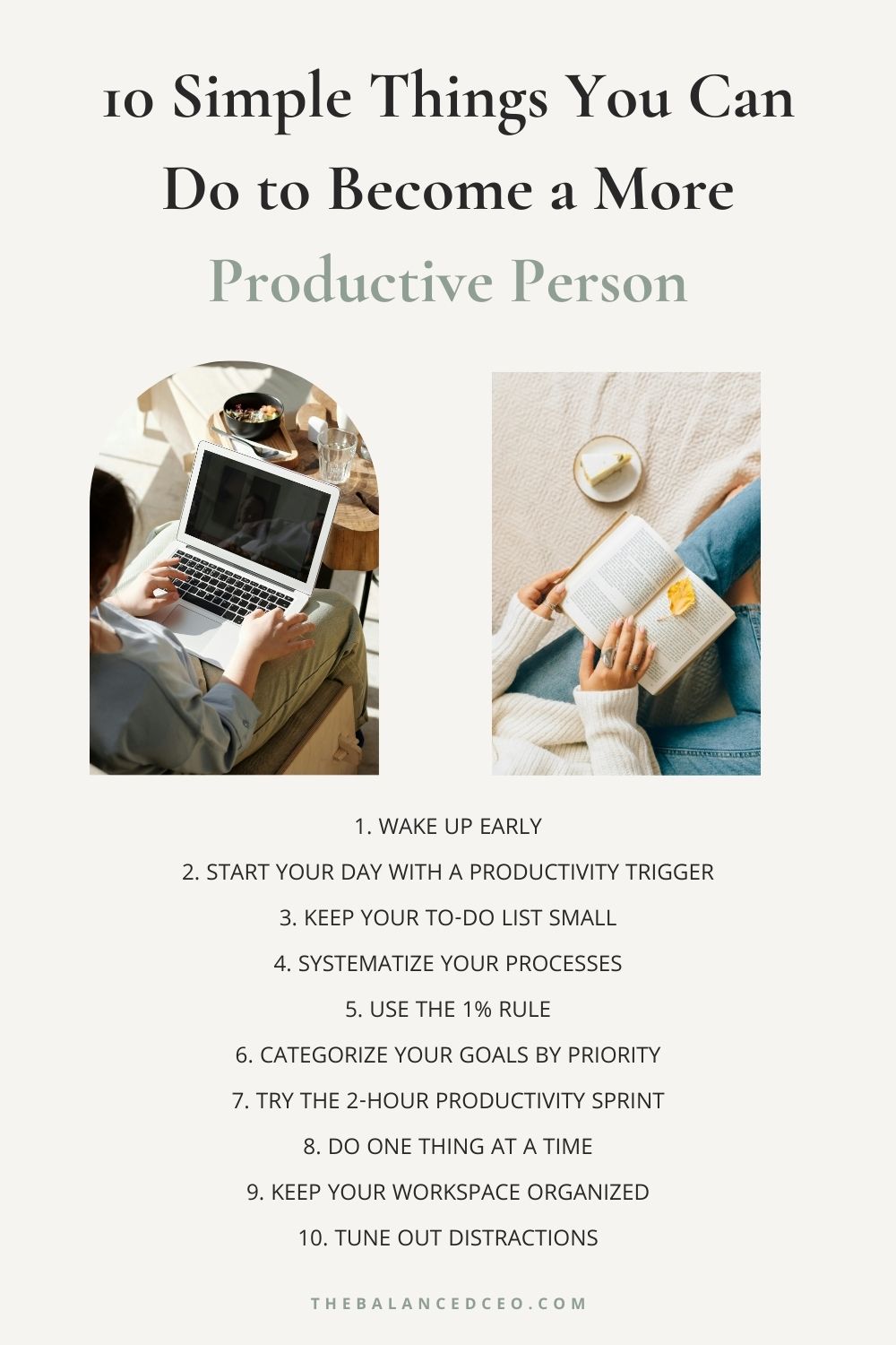 10 Simple Things You Can Do to Become a More Productive Person