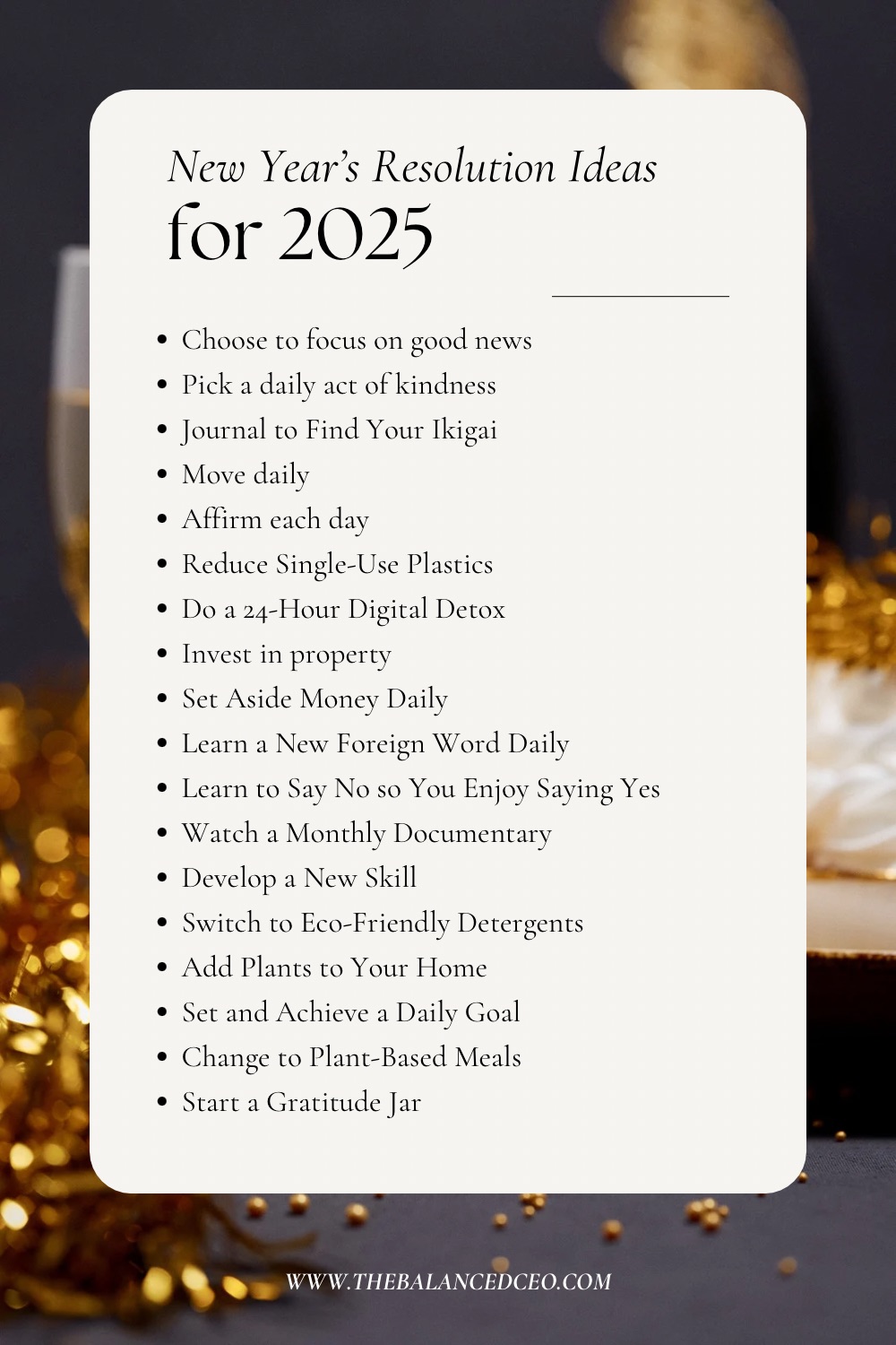 18 New Year’s Resolution Ideas to Inspire You in 2025