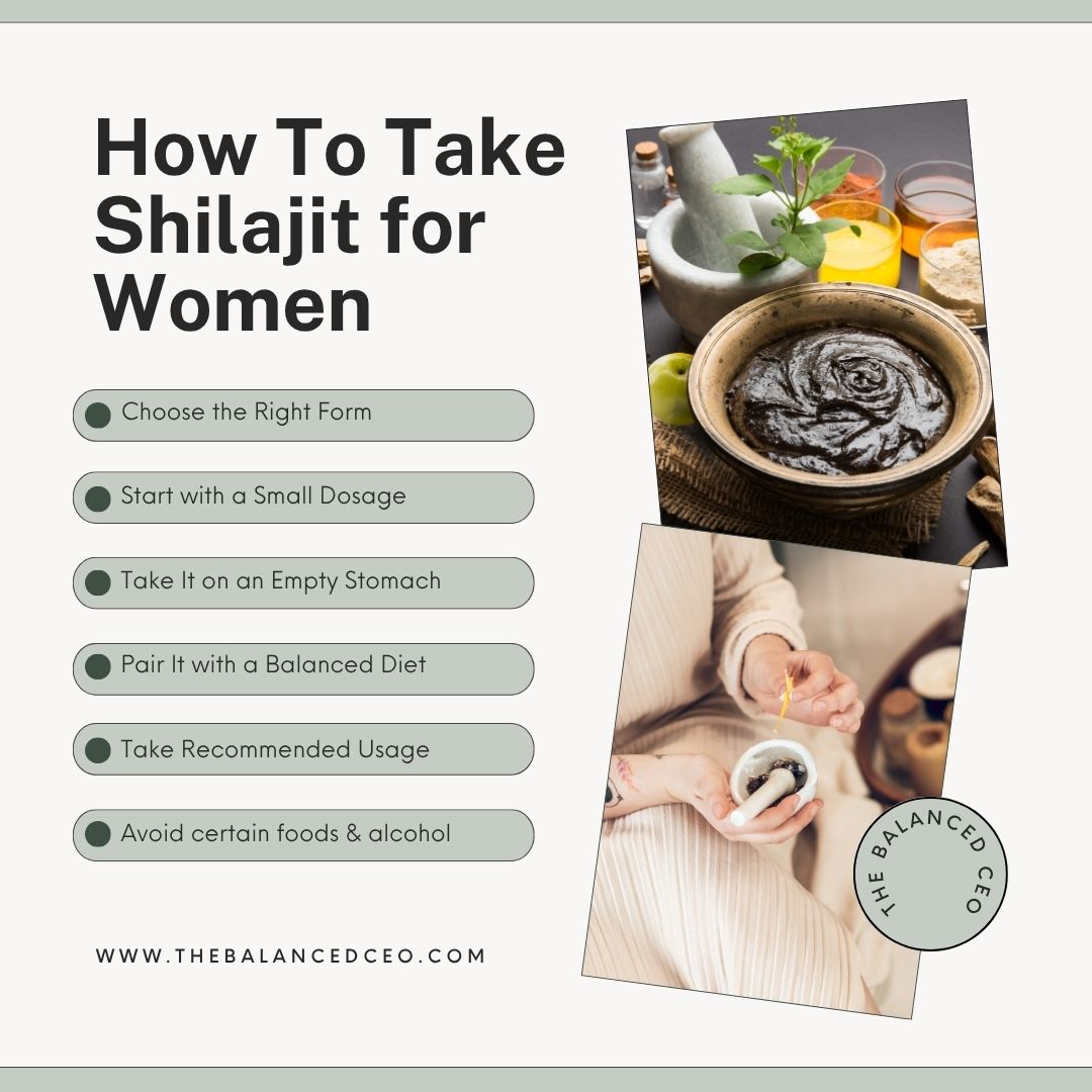 How To Take Shilajit for Women