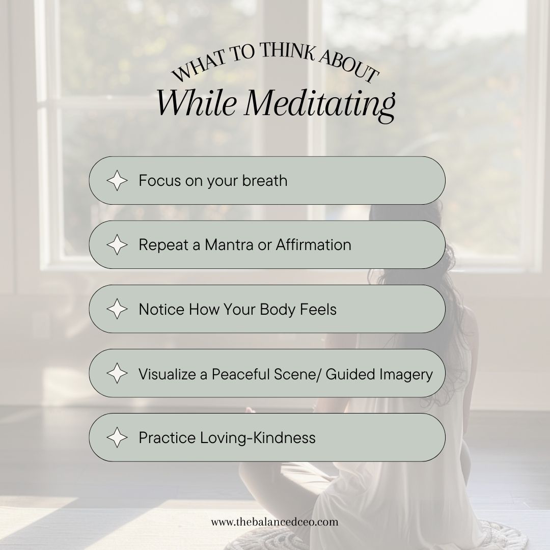 what to think about while meditating