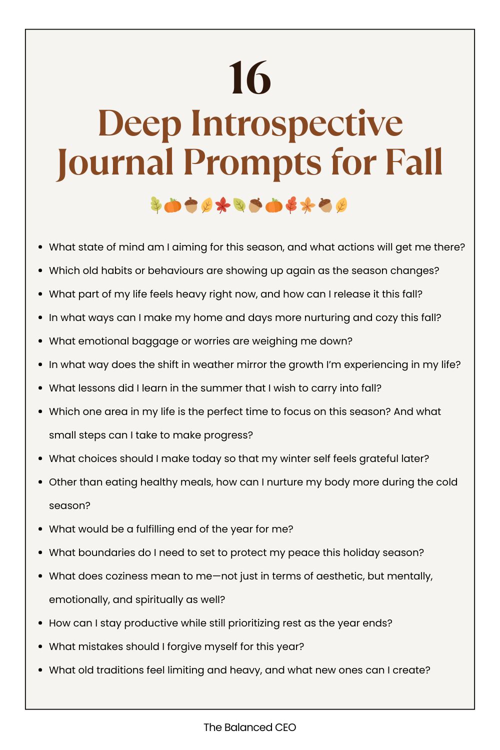 45 Fall Journal Prompts for Mental Clarity and Seasonal Self-Check