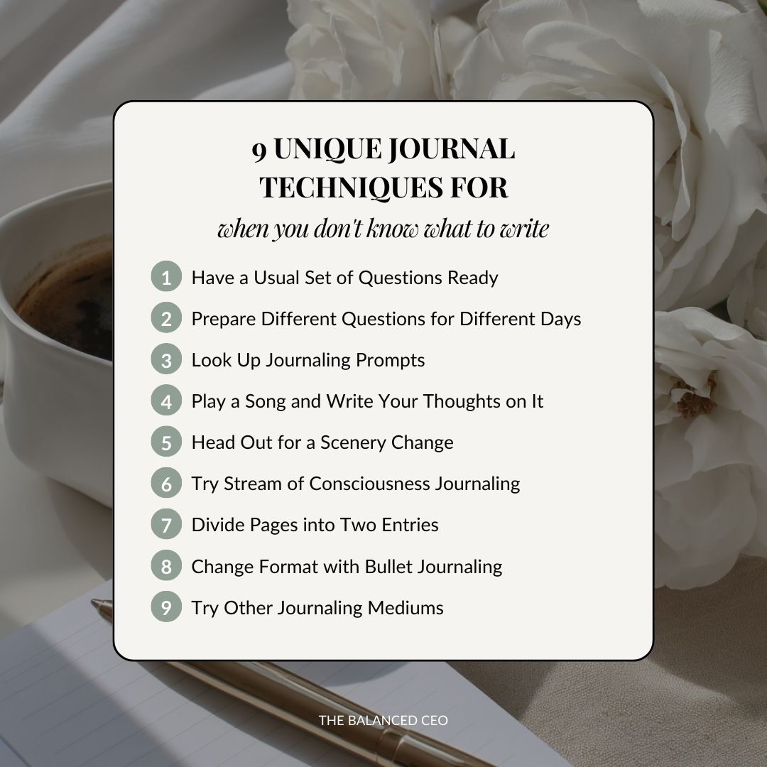 unique journal techniques